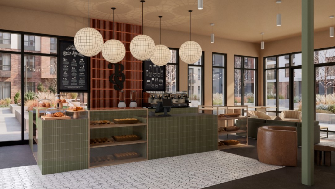 Inside Baking Social's bakery and café at The Battery Atlanta